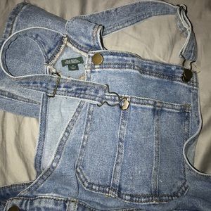 XS Distressed Cute Overalls